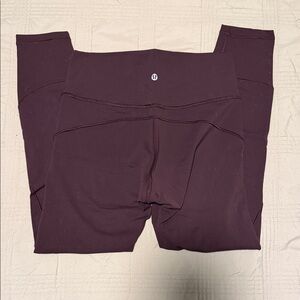 lululemon athletica Maroon Leggings